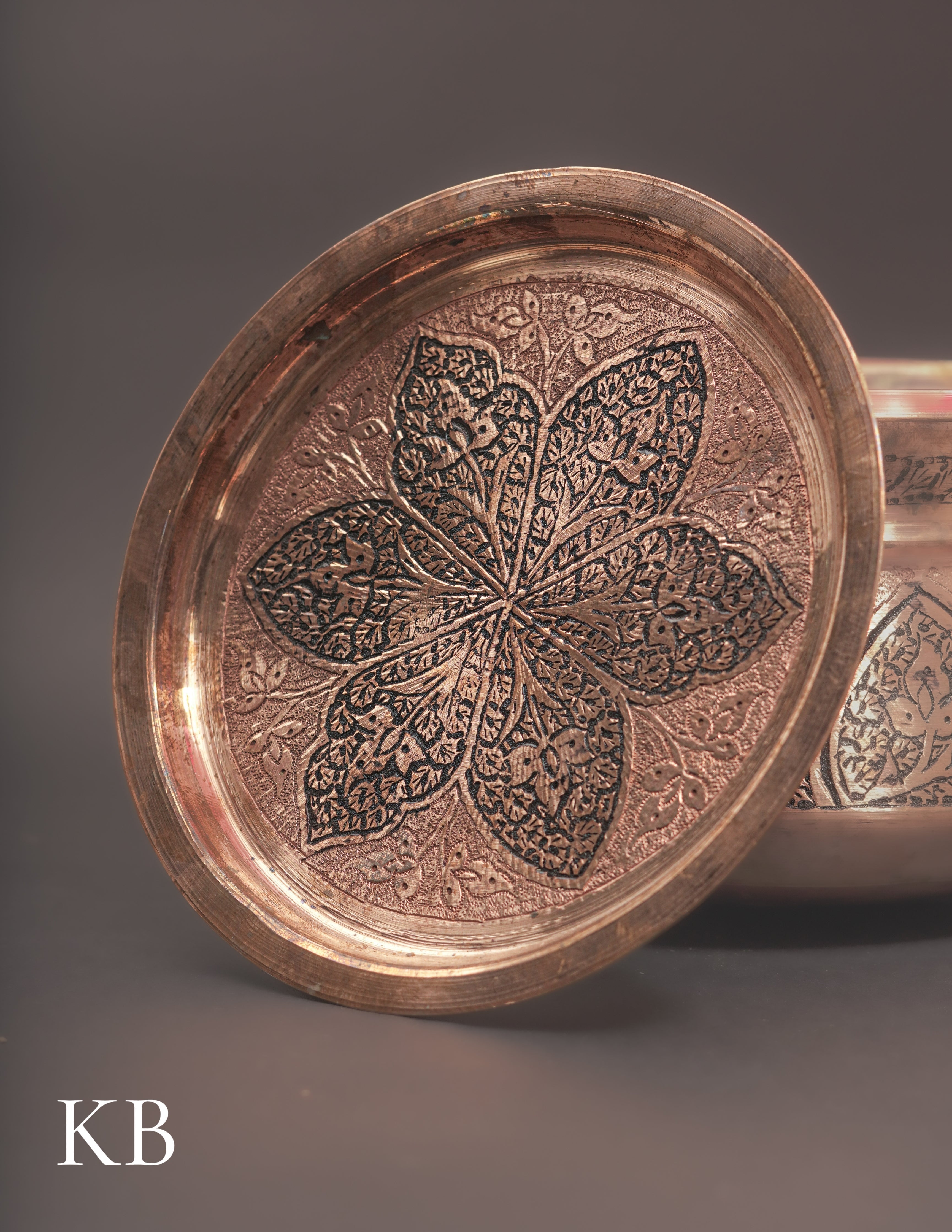 Kashmiri Copperware Curry Bowl with Lid – Artisan-Made | Handcrafted Heritage