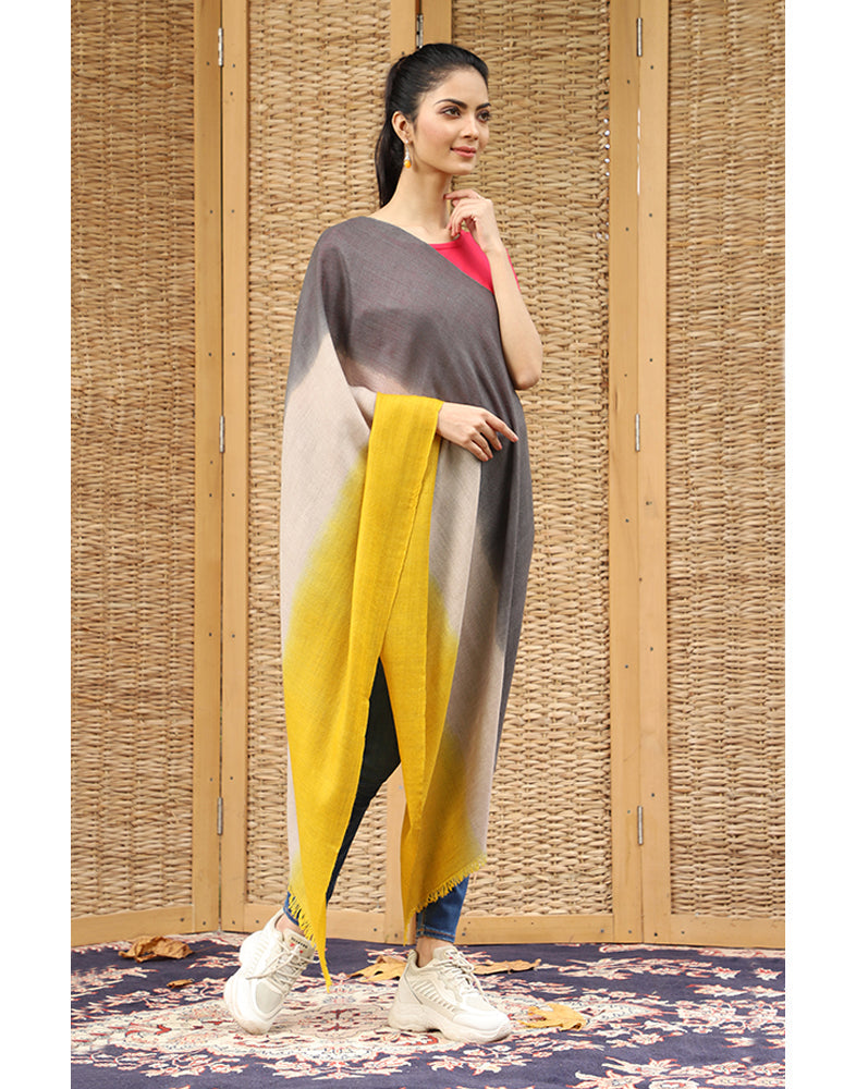 Tri Color Ombre Cashmere Stole - KashmirBox.com