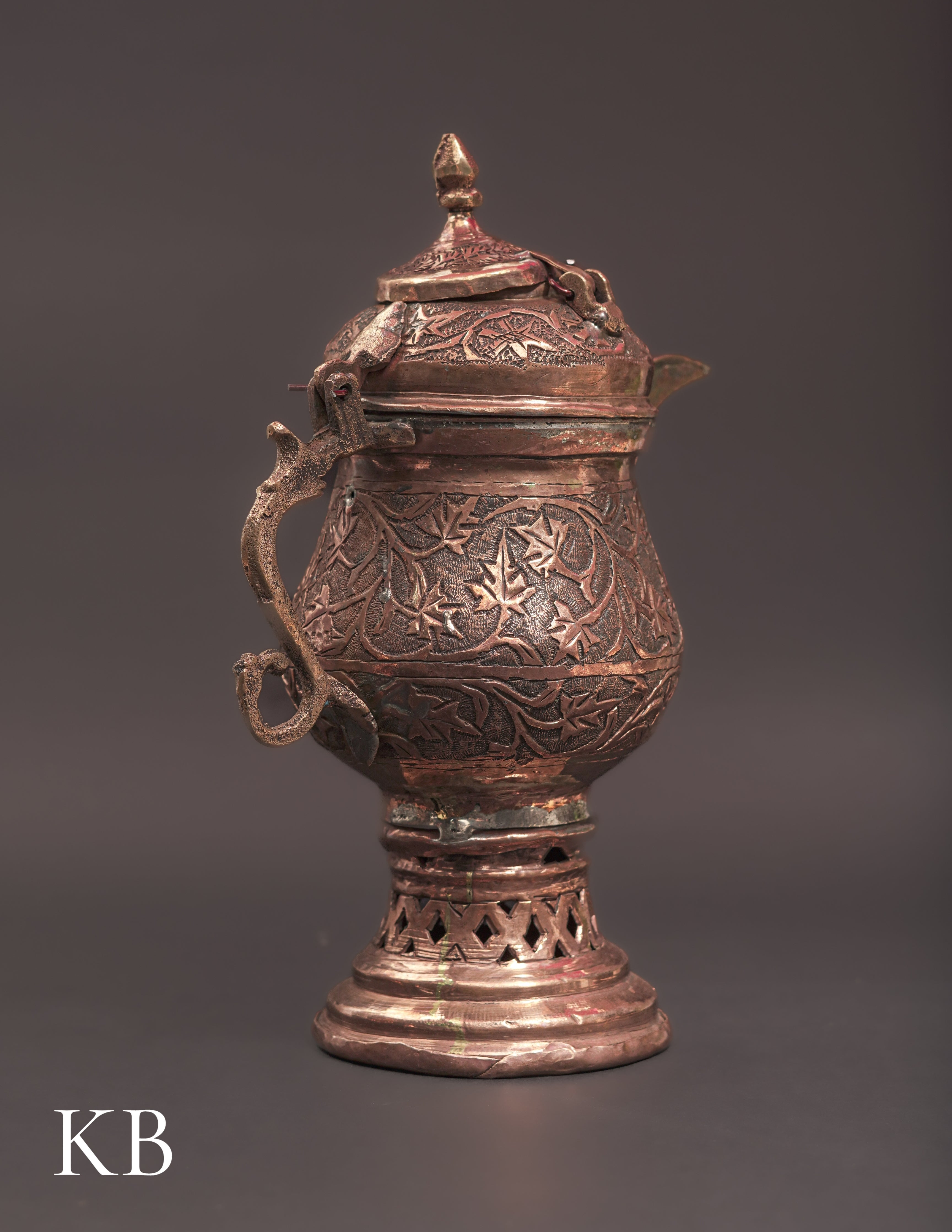 Kashmiri Copperware Samovar – Artisan-Made | Handcrafted Heritage