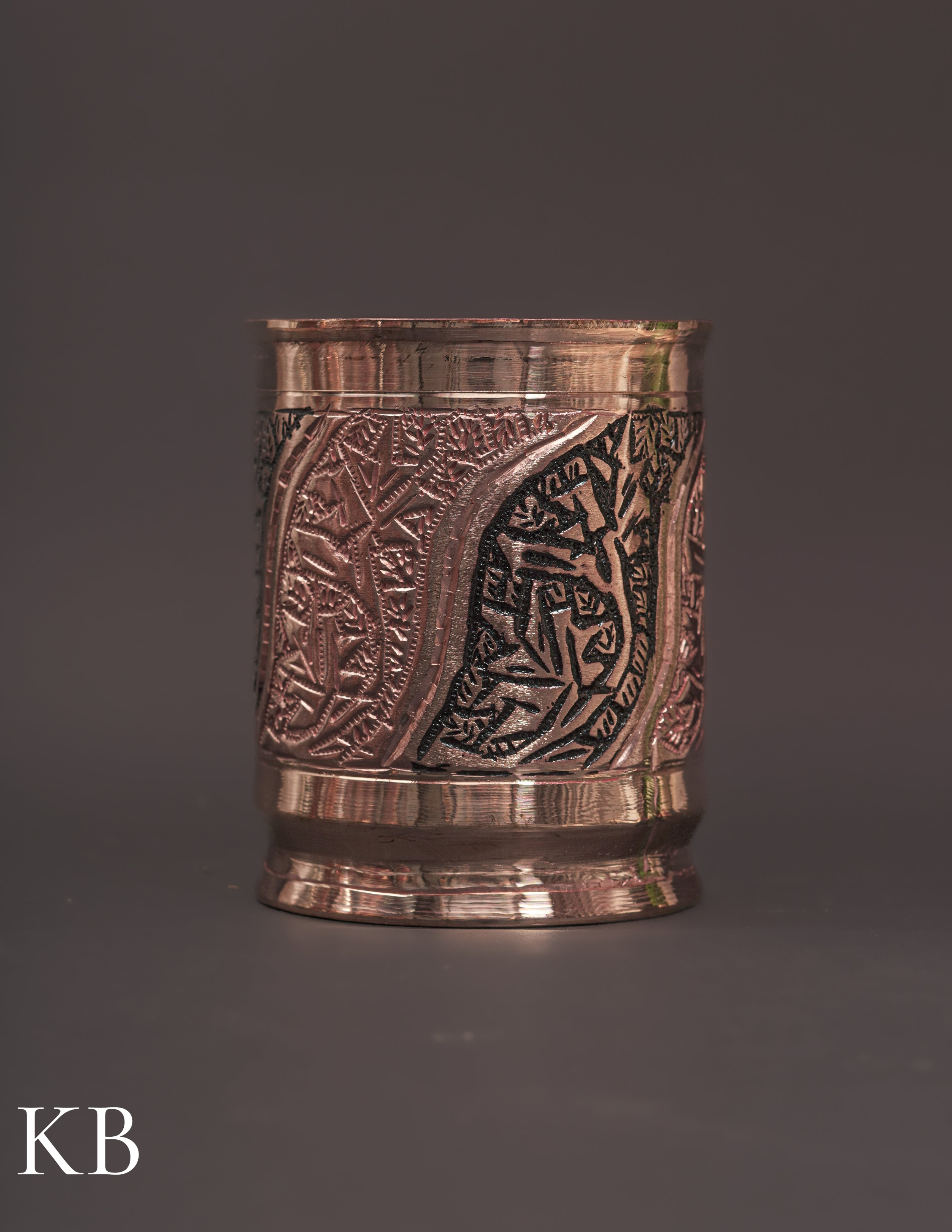 Kashmiri Copperware Drinking Glass | Artisan-Made | Handcrafted Heritage