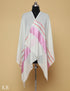 Off White Silk Palla Stole - Kashmir Box