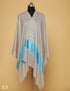 Grey Silk Palla Stole - Kashmir Box