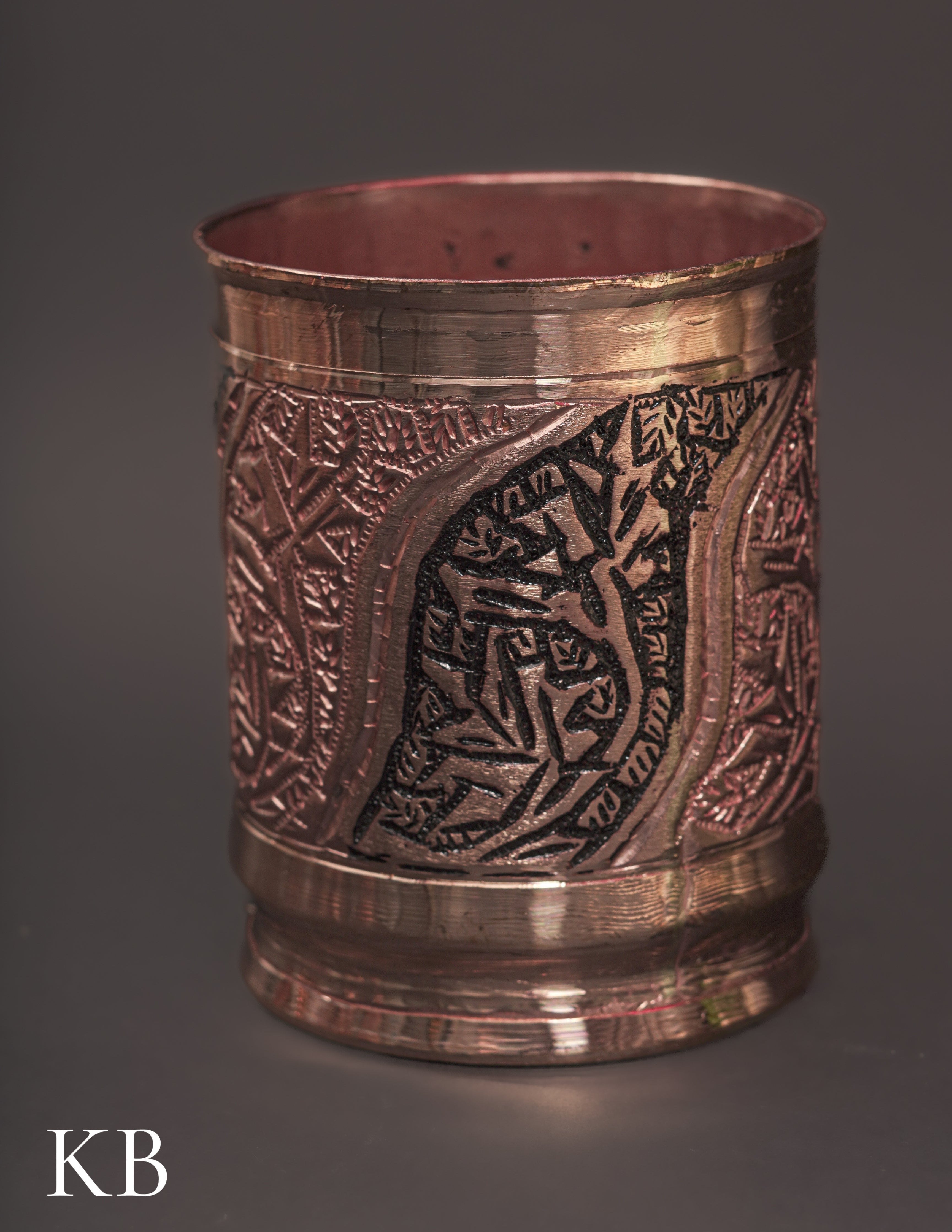 Kashmiri Copperware Drinking Glass | Artisan-Made | Handcrafted Heritage