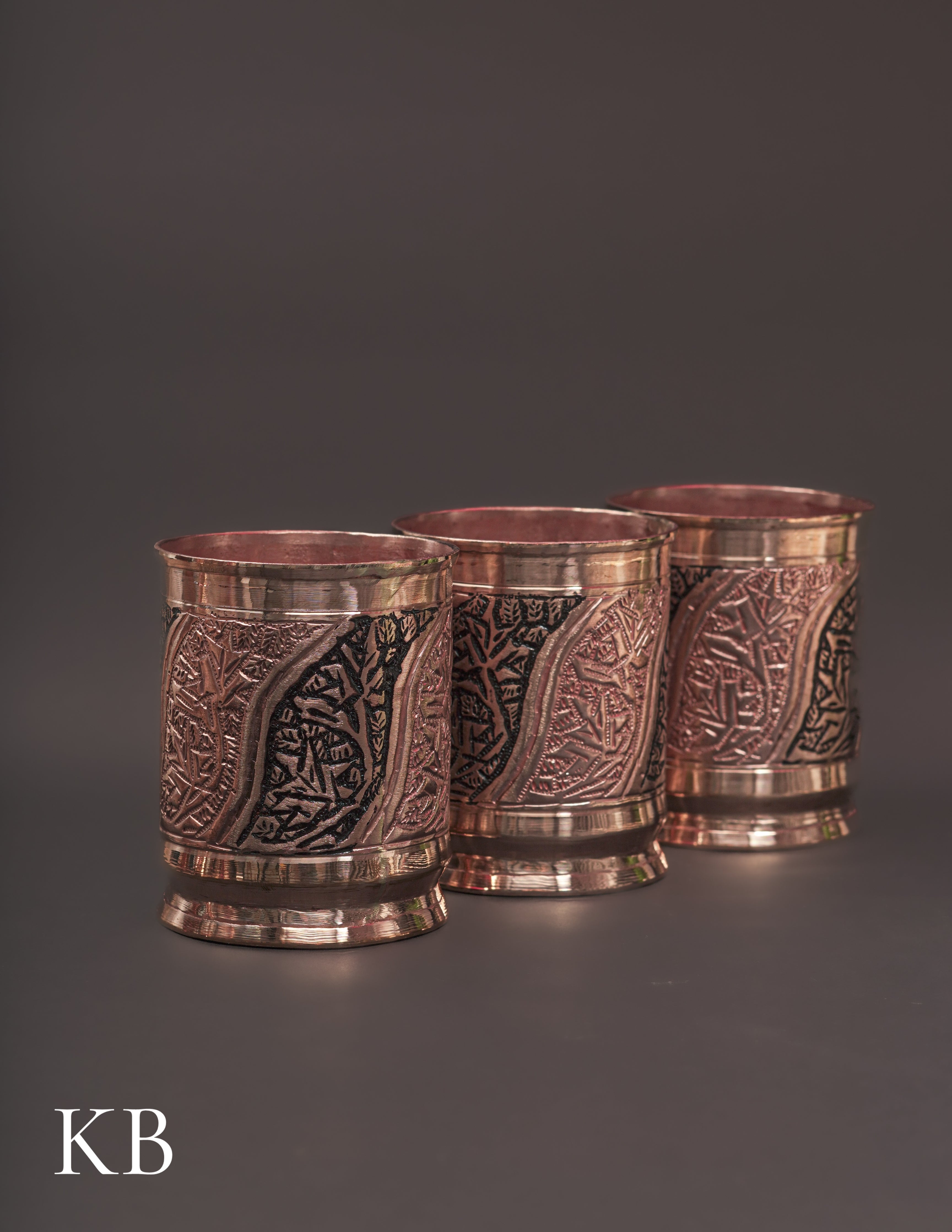 Kashmiri Copperware Drinking Glass | Artisan-Made | Handcrafted Heritage