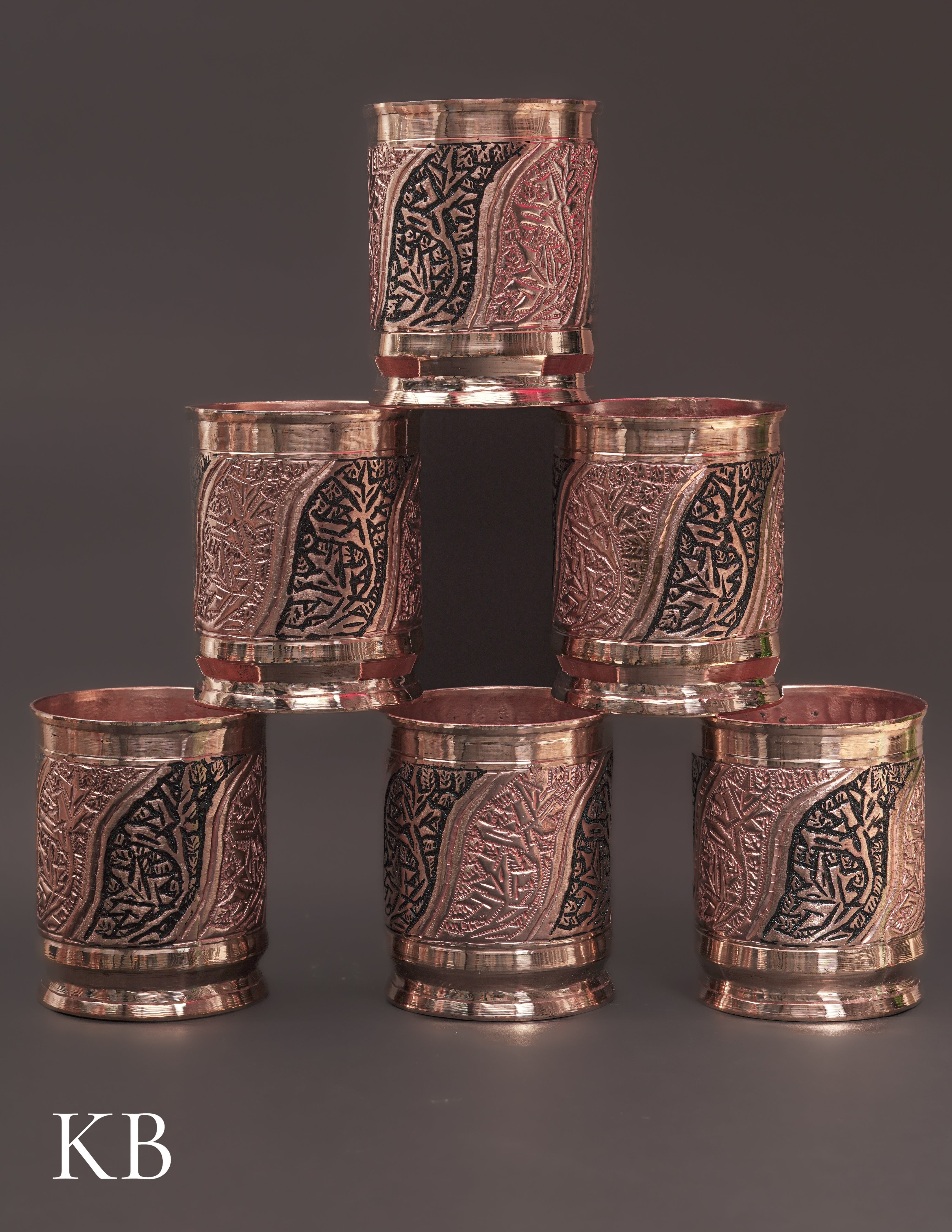 Kashmiri Copperware Drinking Glass | Artisan-Made | Handcrafted Heritage