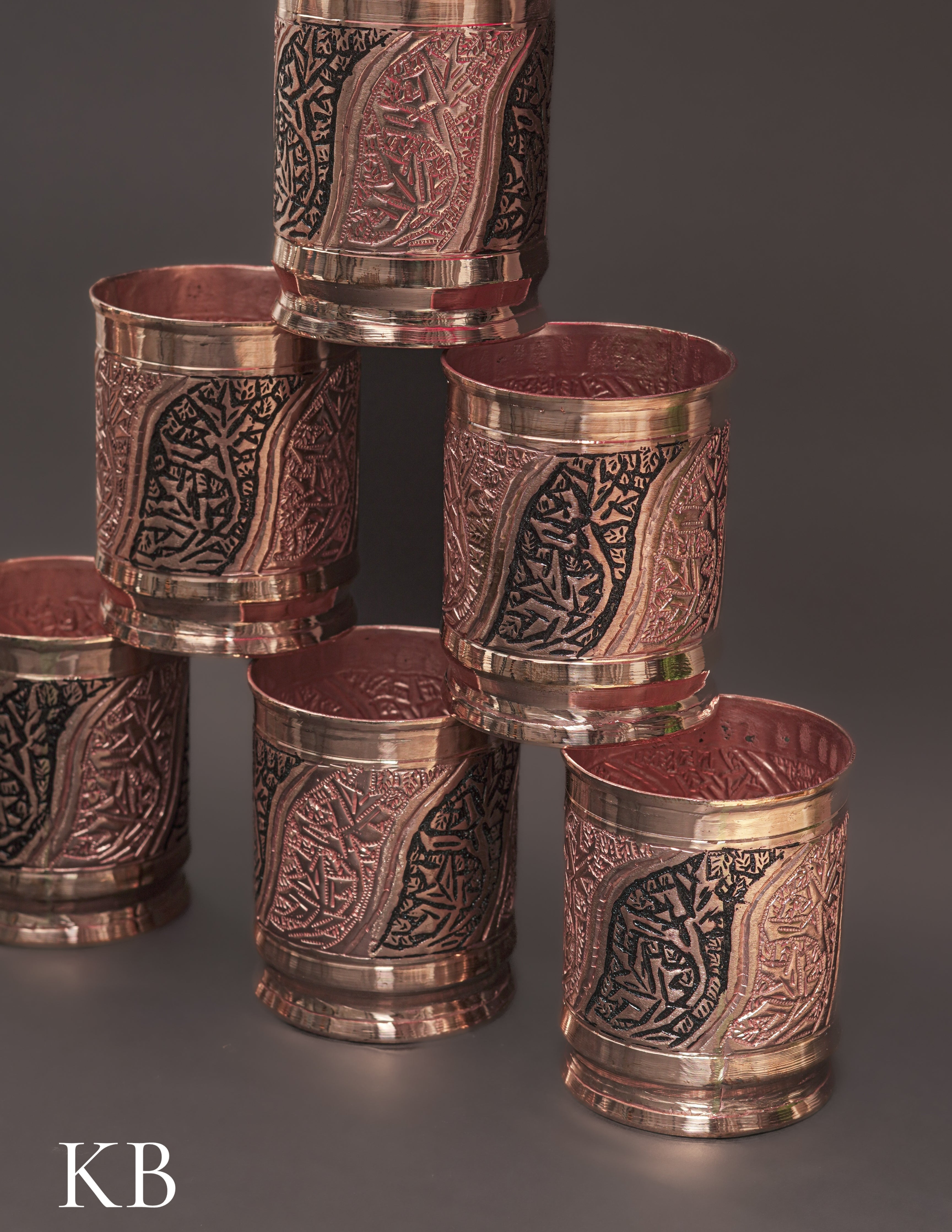 Kashmiri Copperware Drinking Glass | Artisan-Made | Handcrafted Heritage