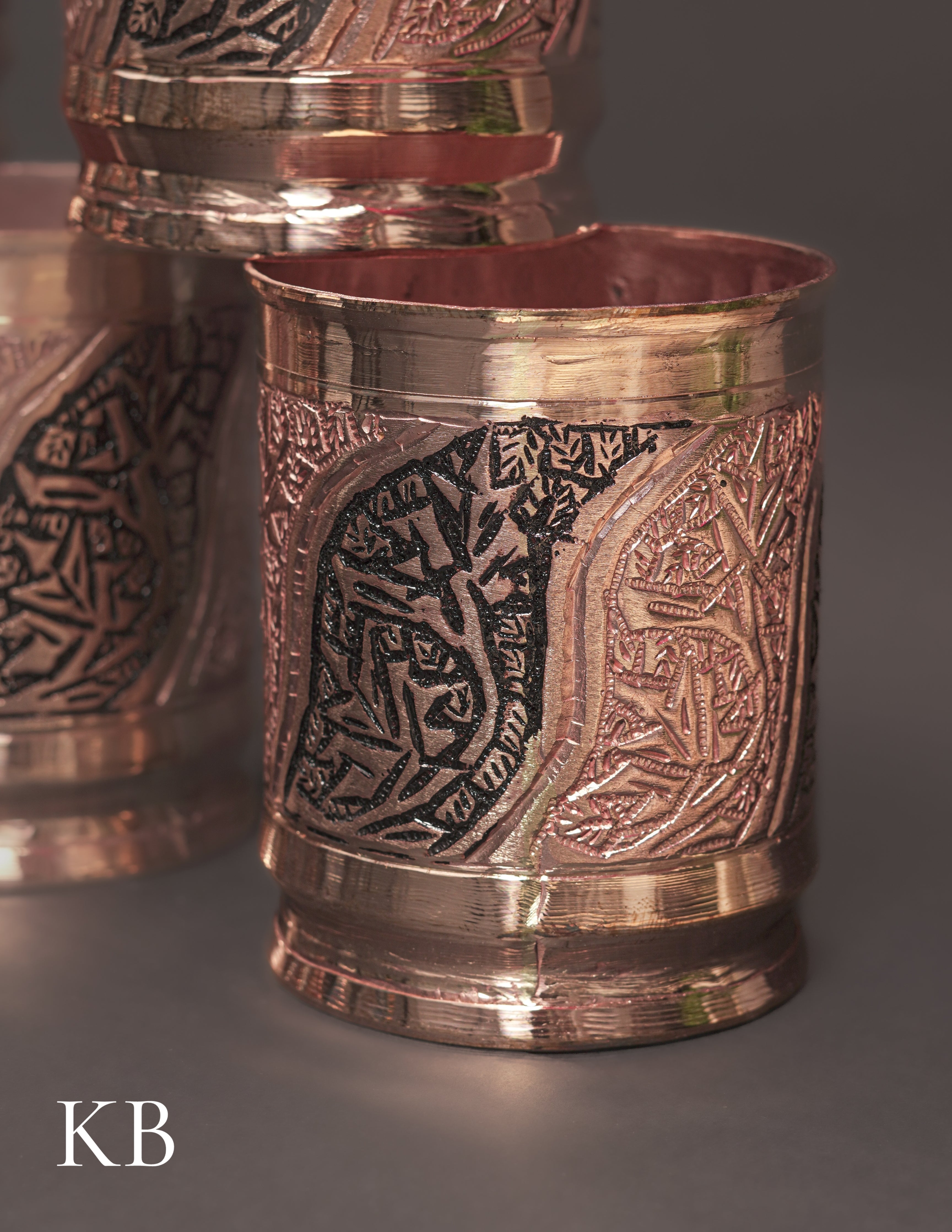 Kashmiri Copperware Drinking Glass | Artisan-Made | Handcrafted Heritage