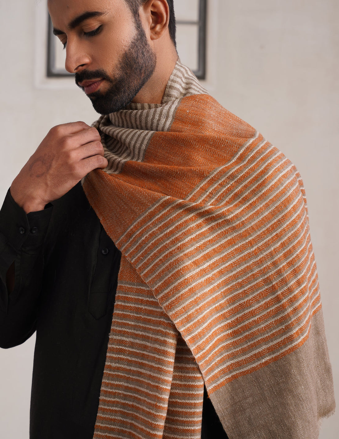 GI Striped Pashmina Muffler – Multicolour