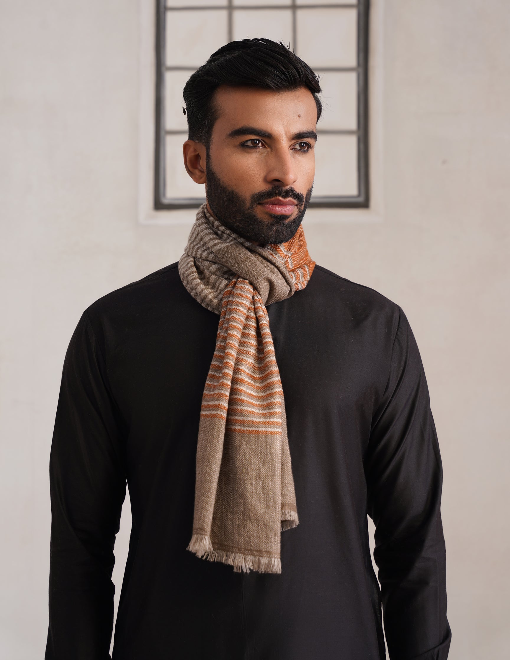 GI Striped Pashmina Muffler – Multicolour