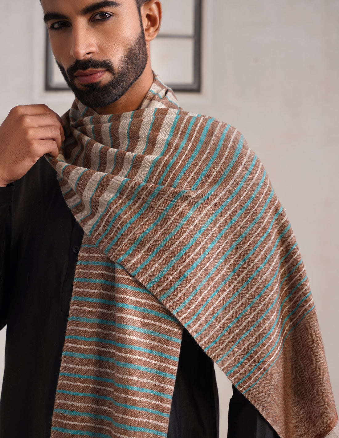 GI Striped Pashmina Muffler – Multicolour
