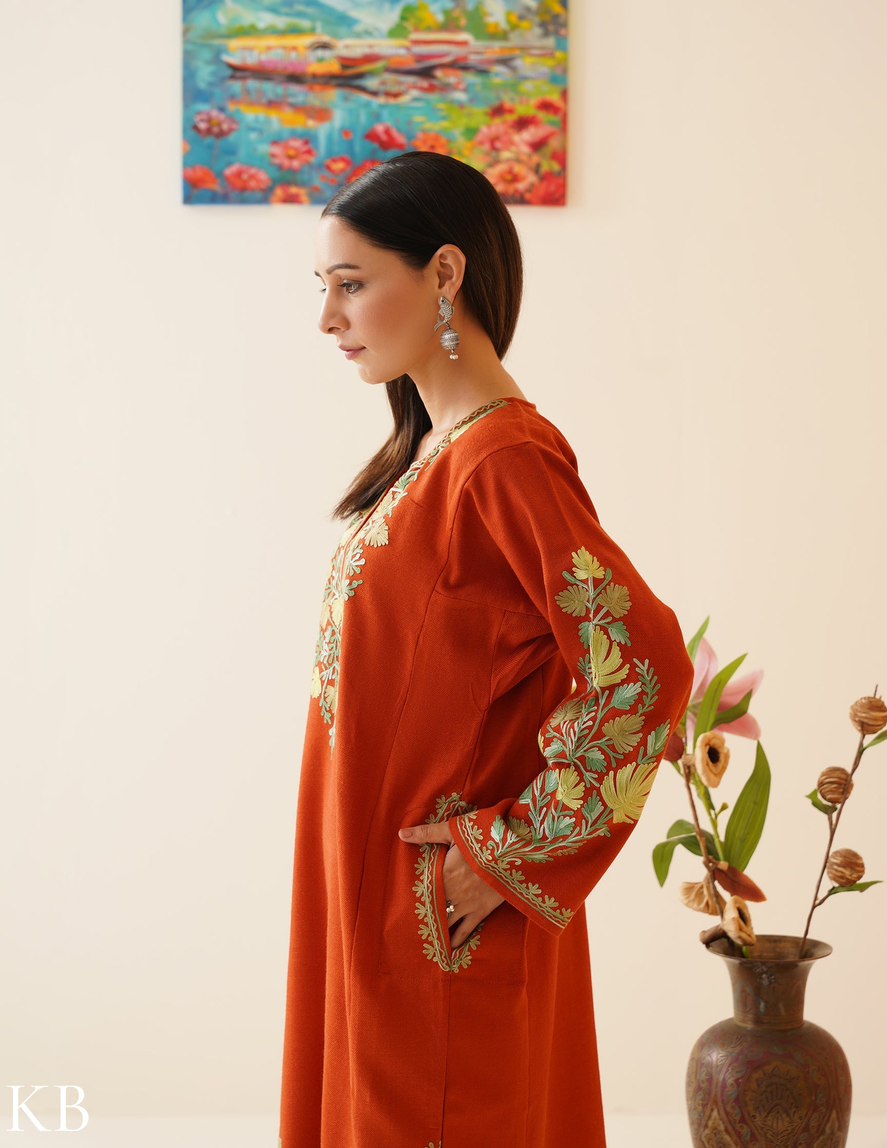 Rang-e-Khizan Autumnal Chinar Aari Phiran - Kashmir Box