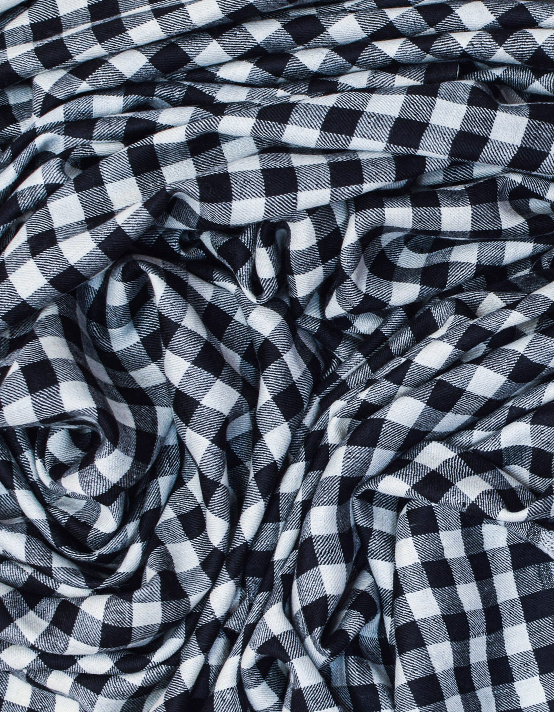 Black Handwoven Multi-Pattern Check Pashmina Stole - Kashmir Box