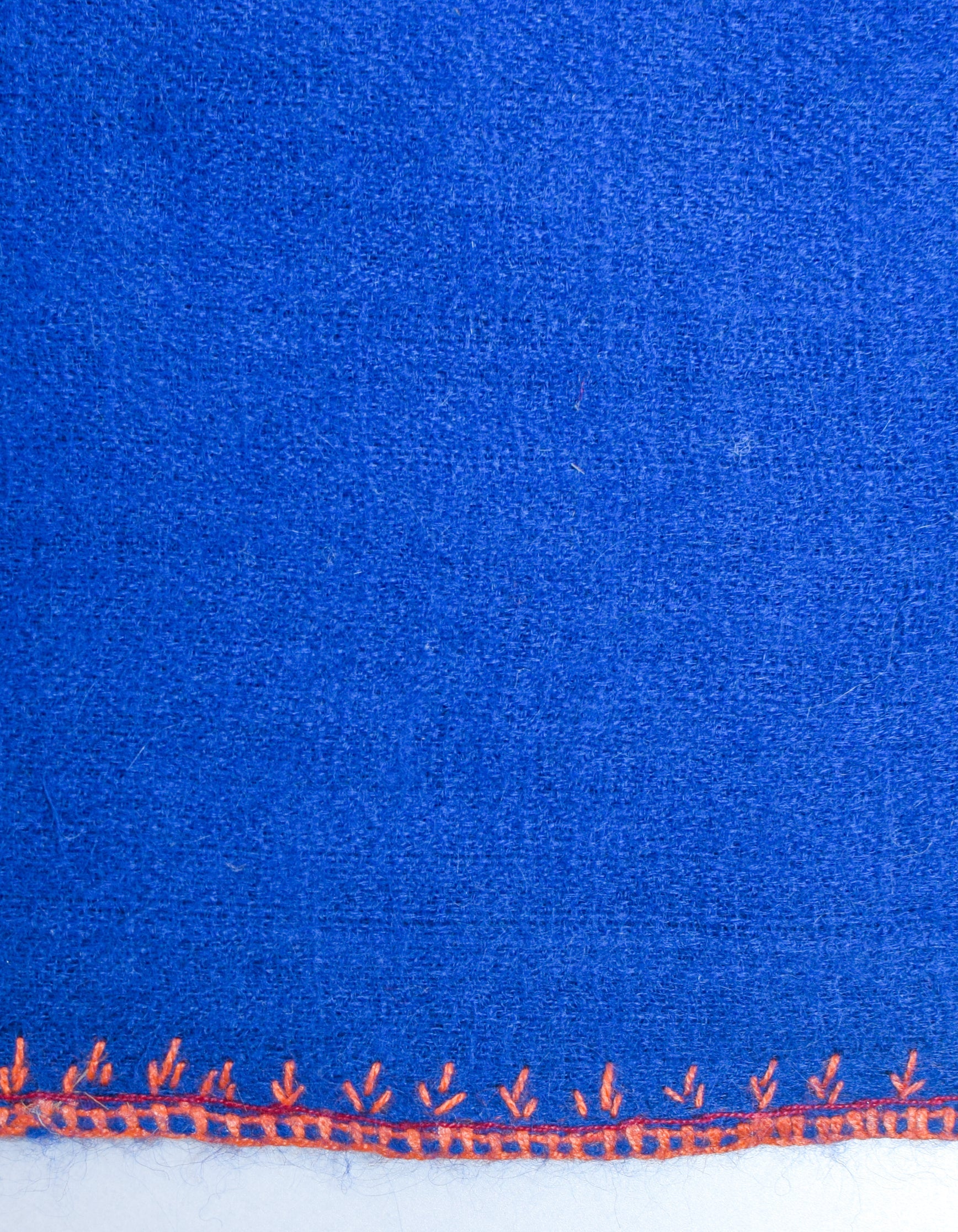 Royal Blue Handwoven Palla Embroidered Cashmere Pashmina Shawl - Kashmir Box