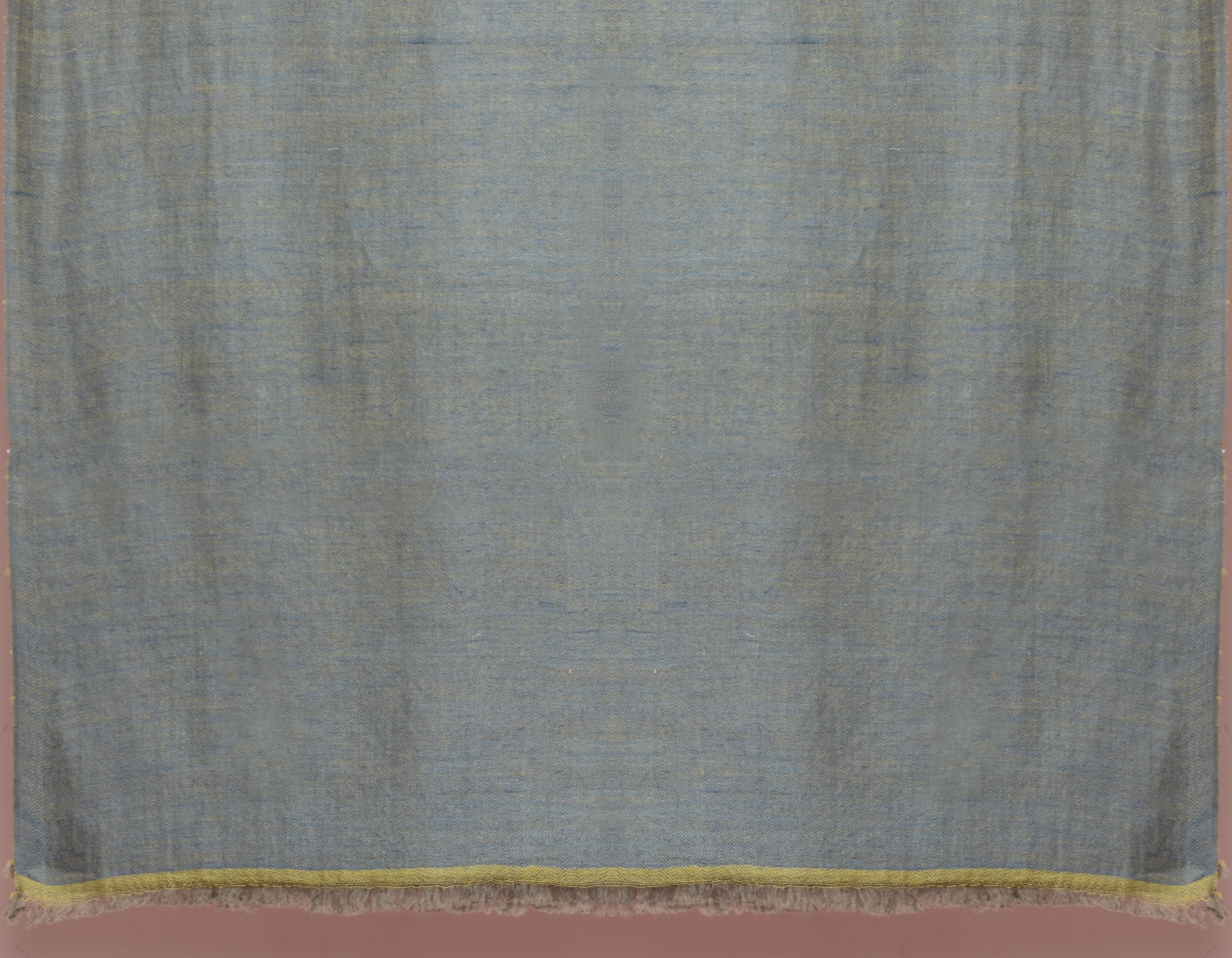 Citron Slate Handwoven Reversible Cashmere Pashmina Stole