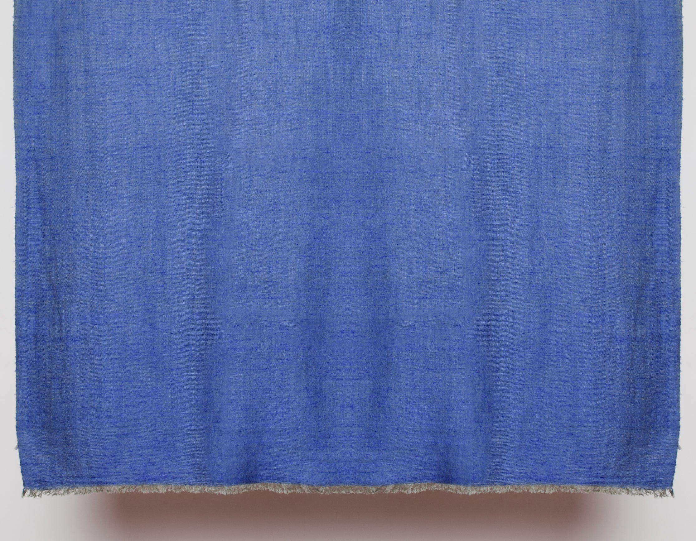 Dual Blue Handwoven Reversible Cashmere Pashmina Shawl