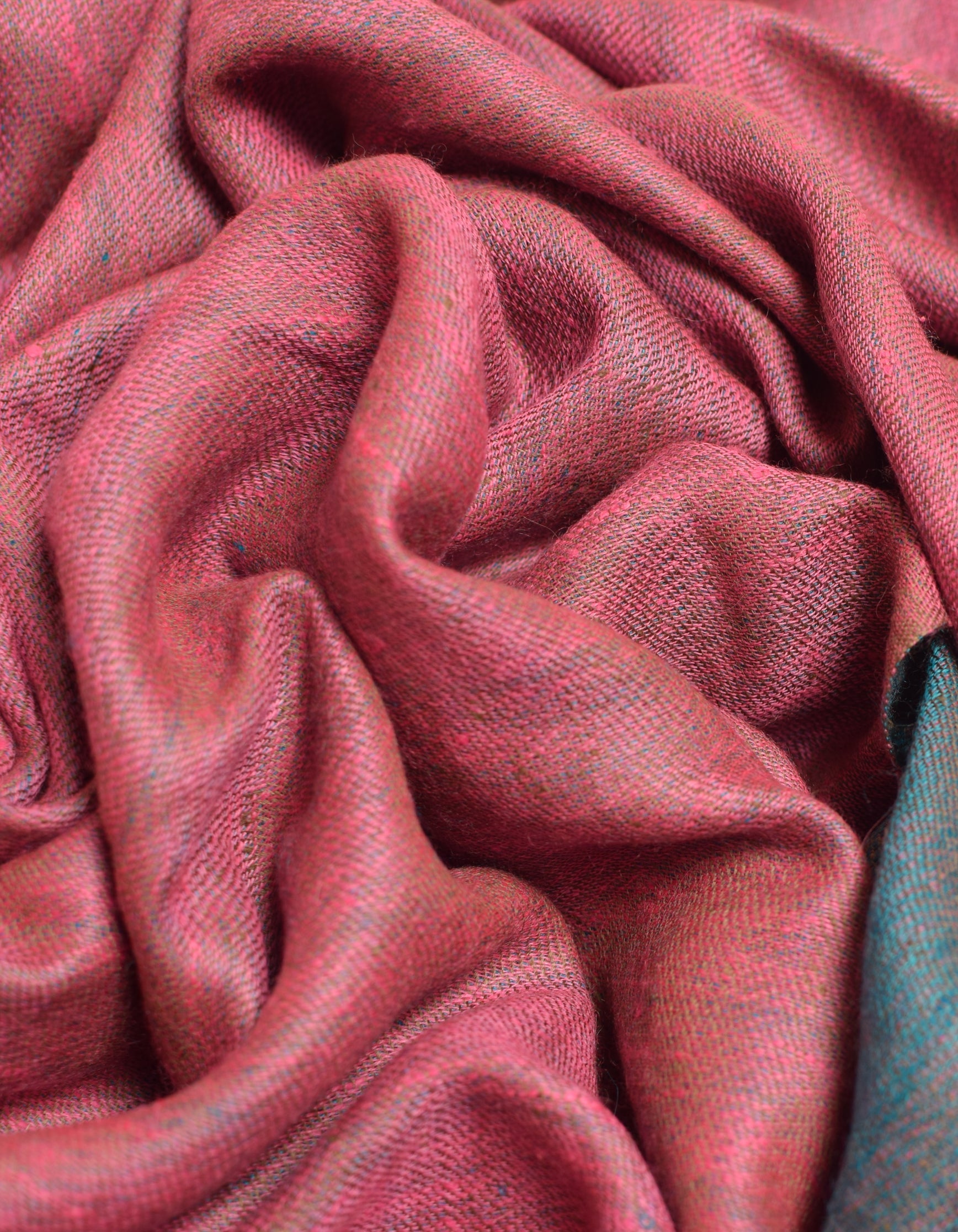 Eastern Pink Handwoven Reversible Cashmere Pashmina Shawl - Kashmir Box