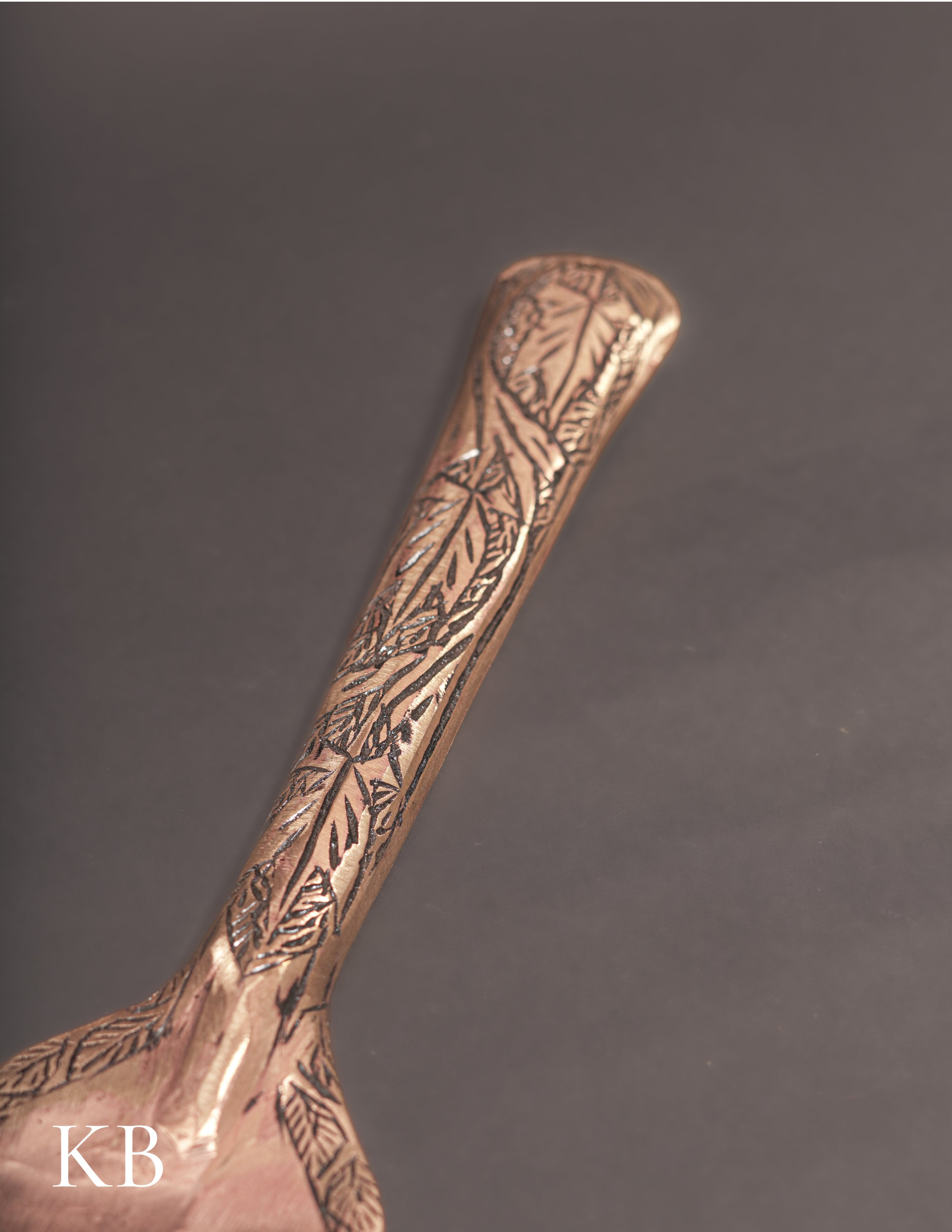 Kashmiri Copperware Rice Serving Spoon – Artisan-Made | Handcrafted Heritage
