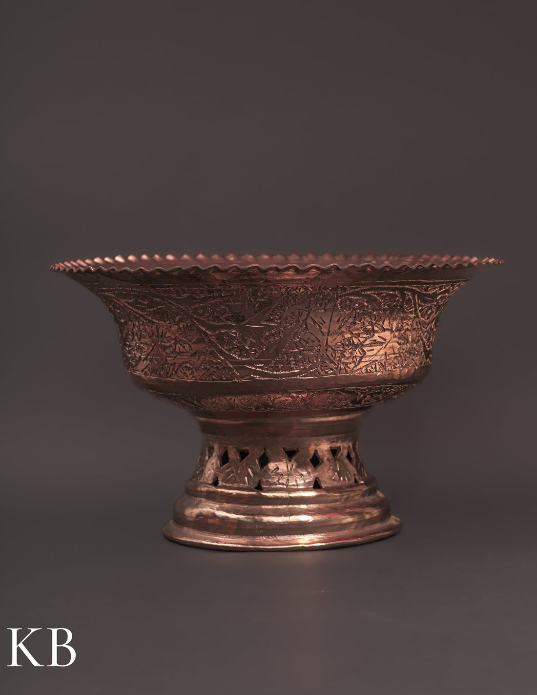 Kashmiri Copperware Ritual Set – Kaab, Bowl, Glass & Spoon | Artisan-Made | Handcrafted Heritage