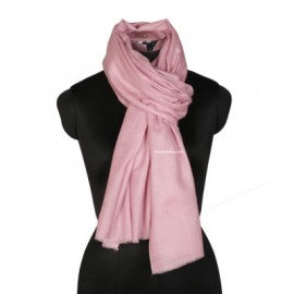Baby Pink Woolen Stole - KashmirBox.com
