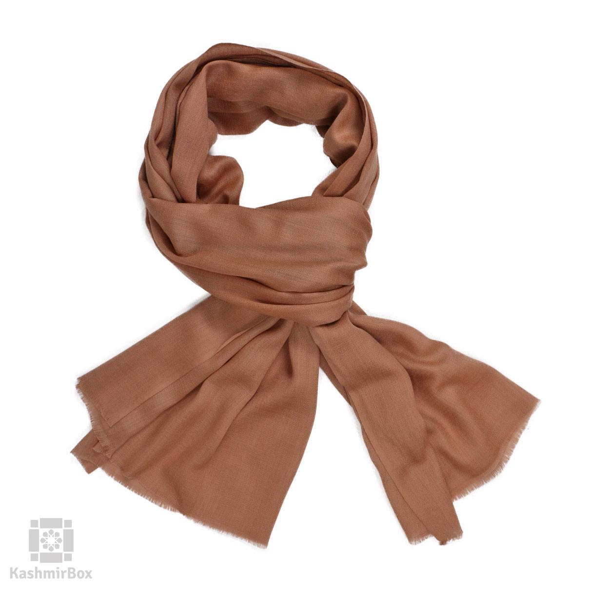 Khudrang Solid Woolen Stole - Kashmir Box