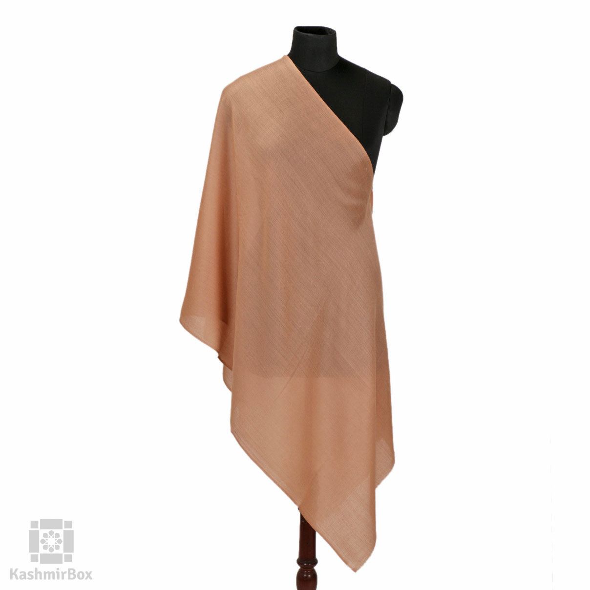 Khudrang Solid Woolen Stole - Kashmir Box
