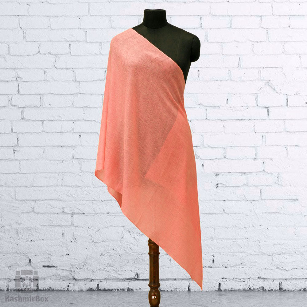 Brown Squared Woolen Shawl - Kashmir Box