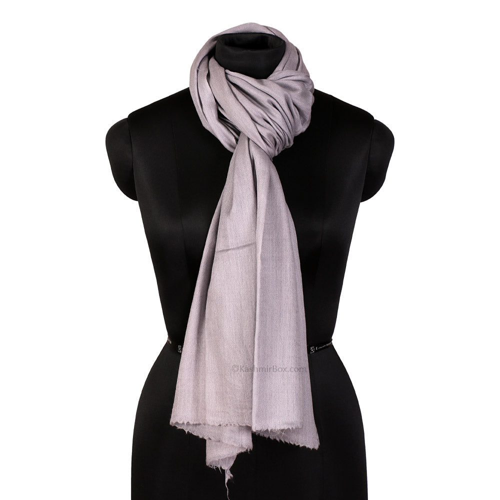 Grey Woolen Shawl - Kashmir Box
