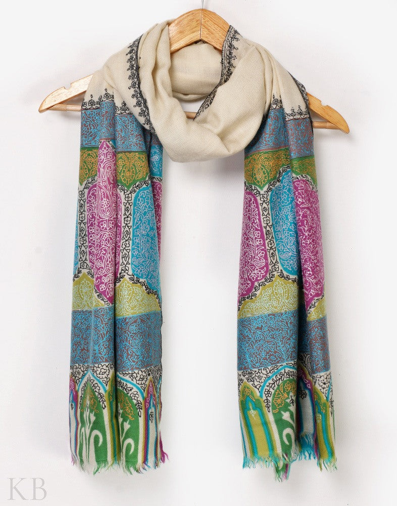 Modern Designed Jamma Palla Stole - Kashmir Box