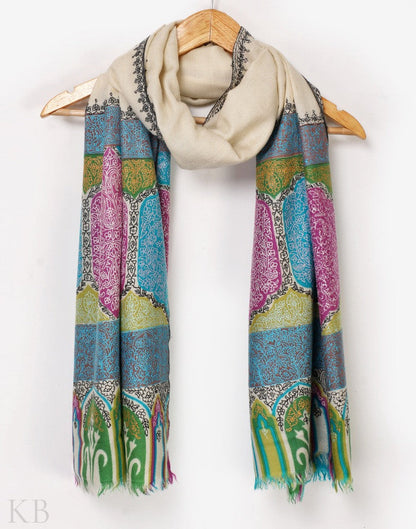 Modern Designed Jamma Palla Stole - Kashmir Box