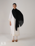 Black Solid Woollen Shawl | Classic Everyday Essential - Kashmir Box