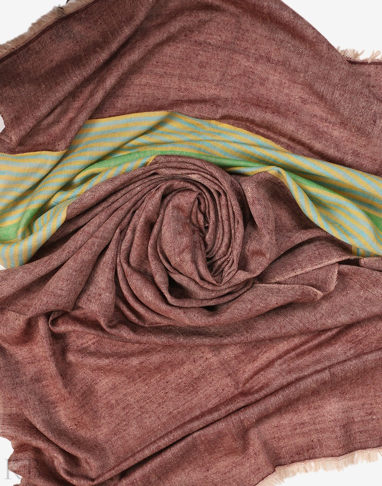 Multicolored Stripped Pashmina Stole - KashmirBox.com