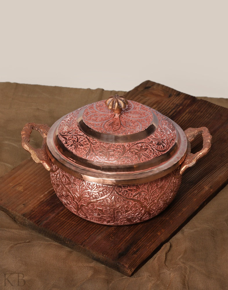 Gracious Designed Copper Donga - KashmirBox.com