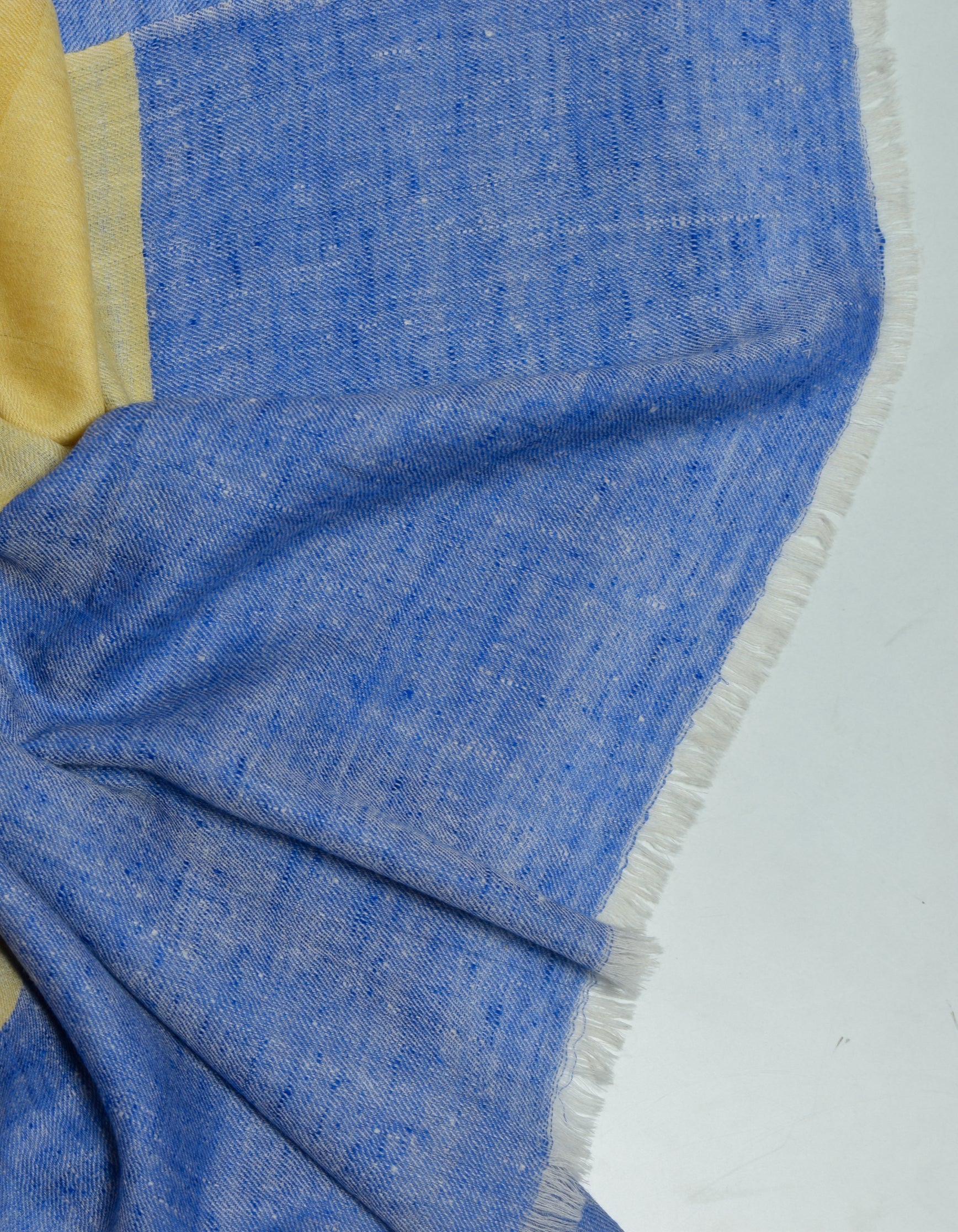 Handwoven Check Ikat Pattern Cashmere Pashmina Stole - Kashmir Box