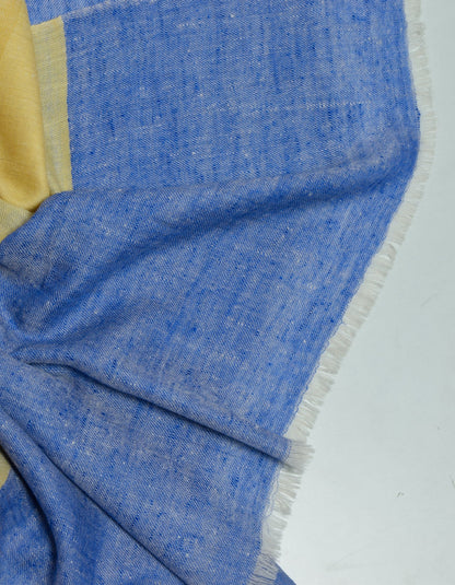 Handwoven Check Ikat Pattern Cashmere Pashmina Stole - Kashmir Box