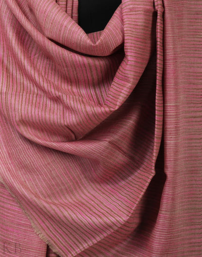 Golaab E Stripped Pashmina Shawl - Kashmir Box