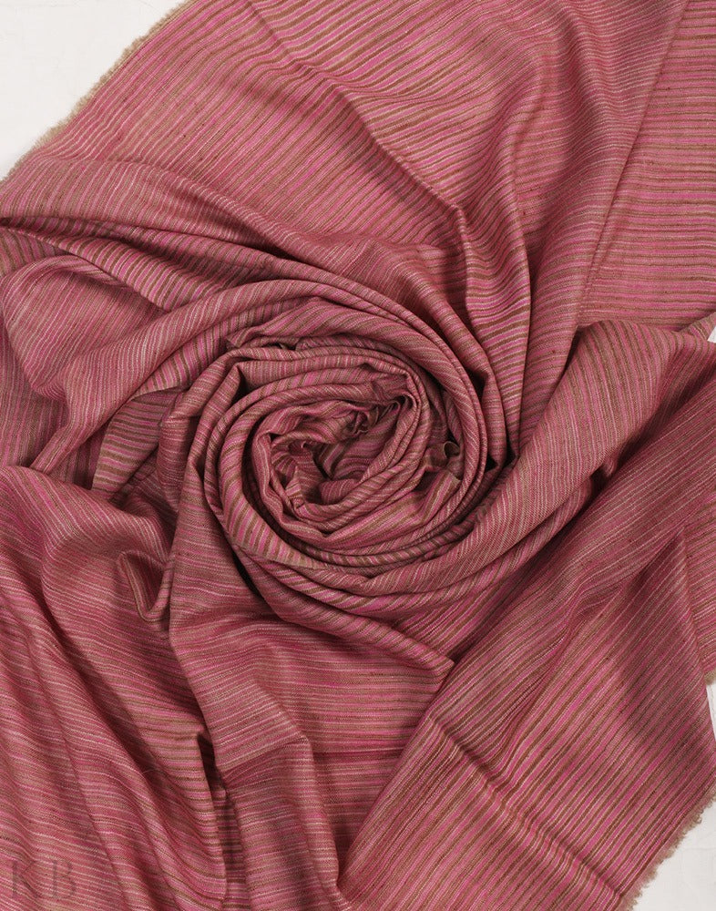 Golaab E Stripped Pashmina Shawl - Kashmir Box