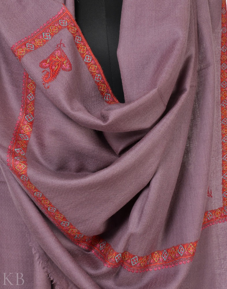 Haashidaar Light Purple Shawl - Kashmir Box