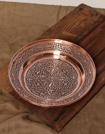 Royal Engraved Copper Plate - KashmirBox.com