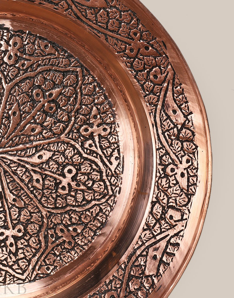 Royal Engraved Copper Plate - KashmirBox.com