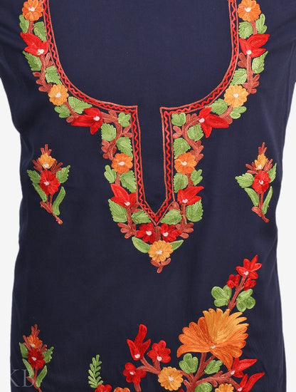 Aari Embroidered Summer Cool Cotton Suit - Kashmir Box