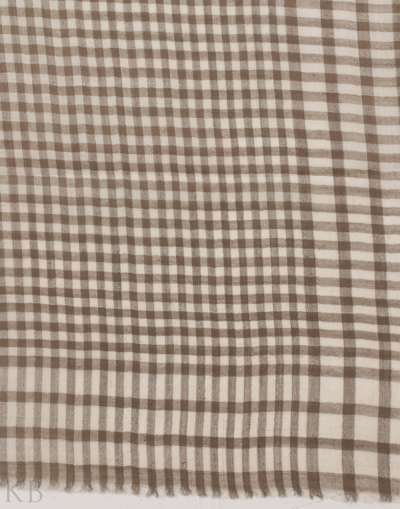 Mini Check Cashmere Stole - Kashmir Box