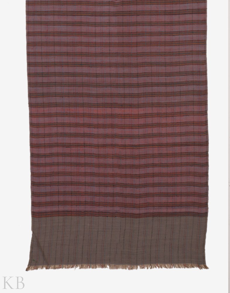 Purple Red Reversible Pashmina Stole - Kashmir Box