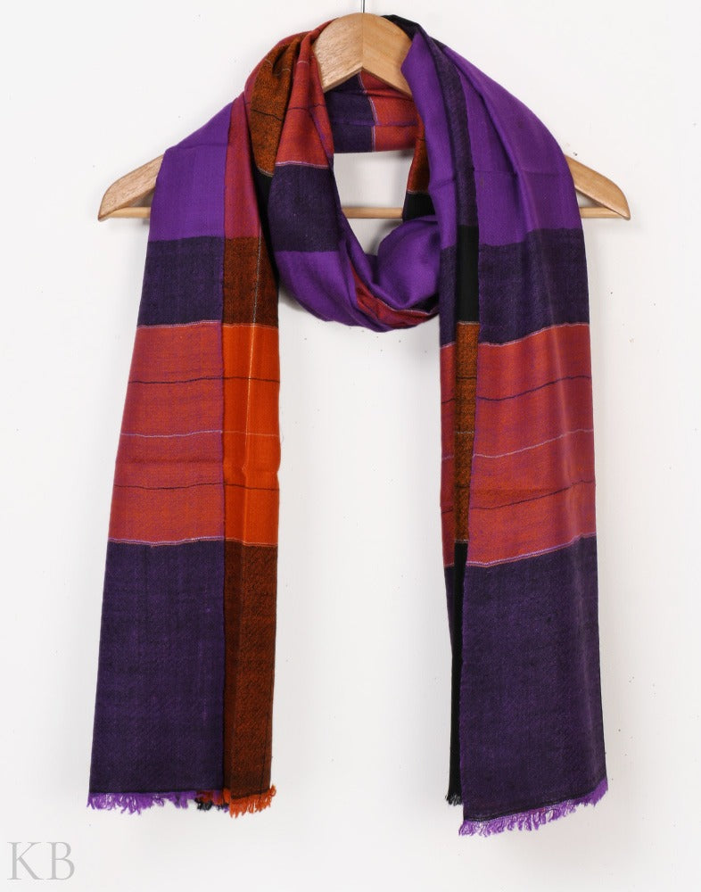 Tri Block Pashmina Stole - Kashmir Box