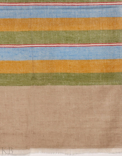 Tri Colored Stripped Cashmere Stole - Kashmir Box