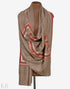 Natural Pashm Embroidered Cashmere Shawl - Kashmir Box