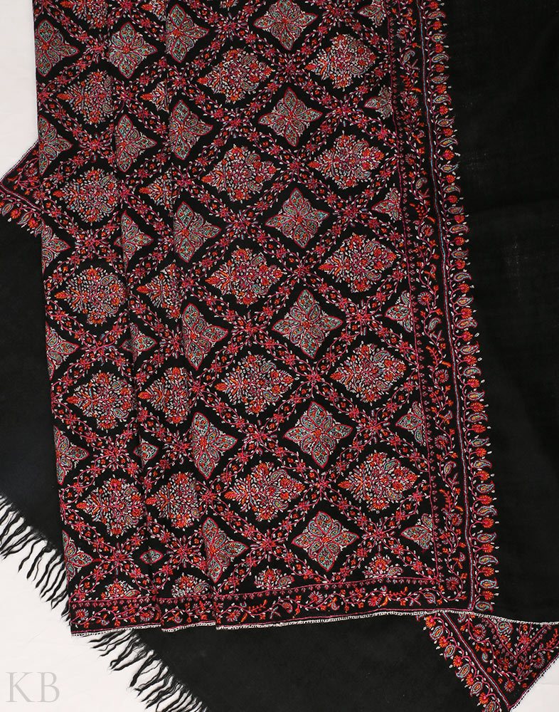 Chakor Sozni Pashmina Stole - Kashmir Box