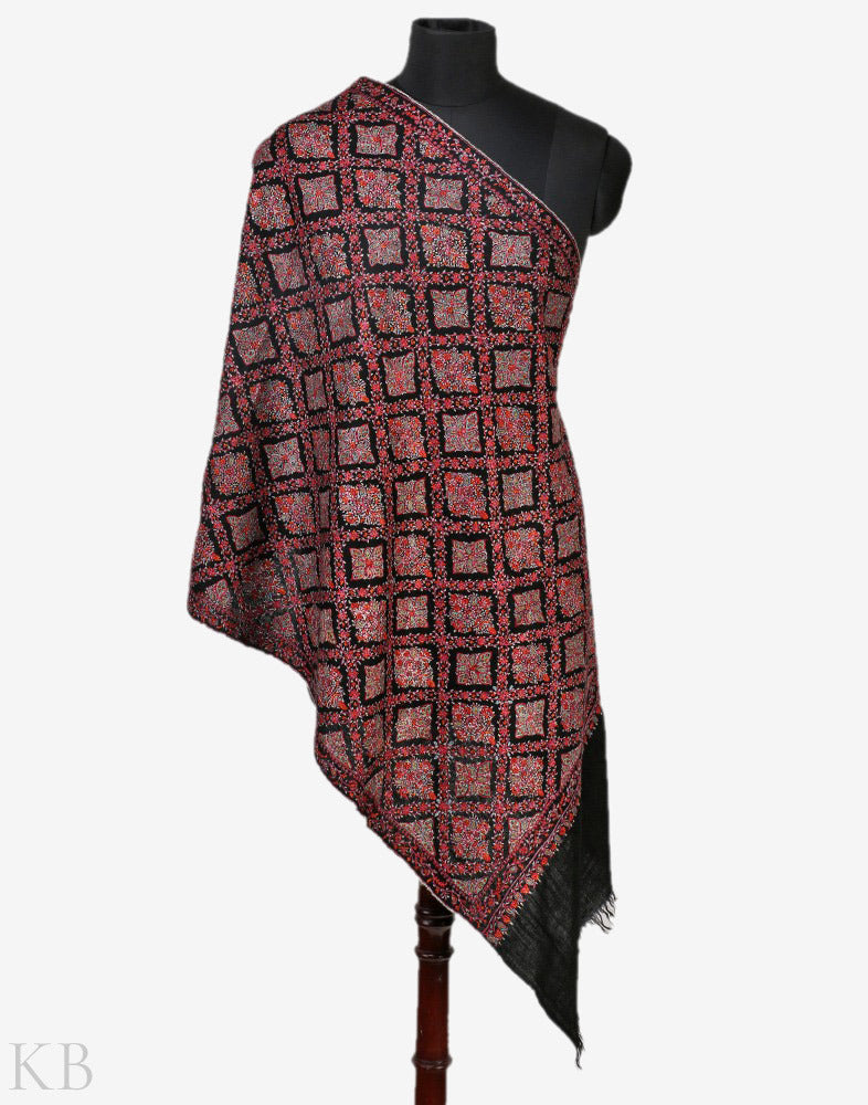 Chakor Sozni Pashmina Stole - Kashmir Box