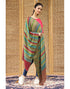 Multicolor Reversible Stripped and Check Cashmere Stole - KashmirBox.com