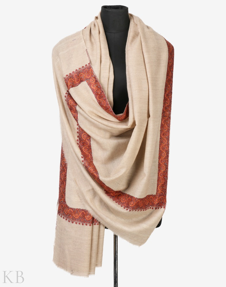 Rang E Pashm GI Dordaar Pashmina Shawl - Kashmir Box