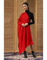 Pure Cashmere Pashmina Red Stole - KashmirBox.com